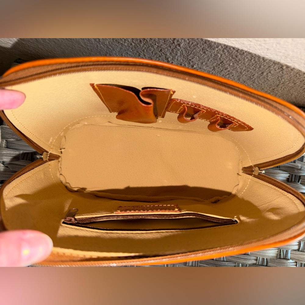Genuine Italian Leather Mini Dome Satchel Handbag - I Medici Firenze - Picture 11 of 13